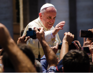 Image of Pope Francis released his anticipated third encyclical on the Feast Day of St. Francis of Assisi.