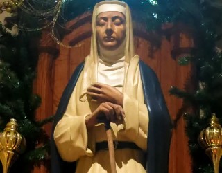 Image of St. Margaret of Castello's feast day is celebrated on April 13.