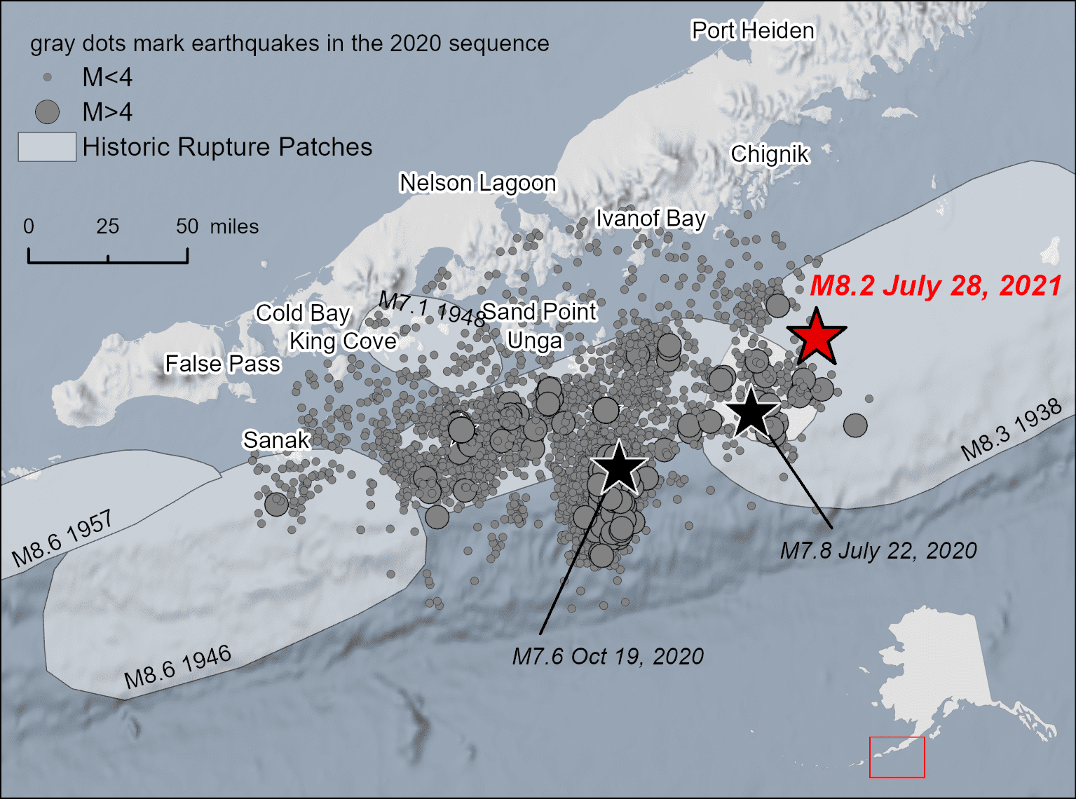 Image of A massive Magnitude 8.2 quake rocked Alaska, with shaking in many areas lasting for more than a full minute. 