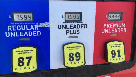 Image of Gas prices in some parts of California are approaching $8 per gallon. 