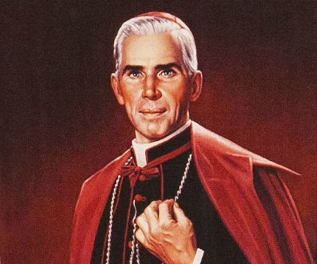 Image of Archbishop Fulton Sheen may soon be recognized as a Saint by the Vatican. But to be clear, it is God, not people, who makes saints. 