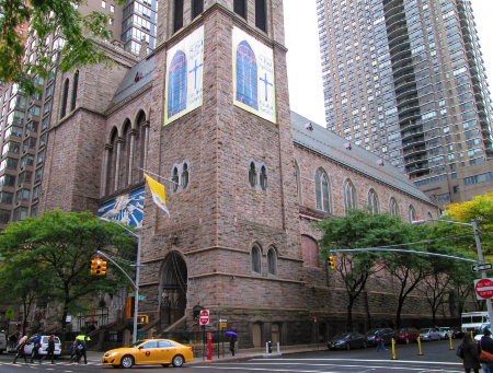 Image of A spokesman for the Paulist Fathers, confirmed on May 14 that the display is still present at the Church of St. Paul the Apostle.
