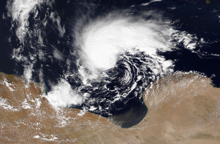 Image of Cyclone Daniel.