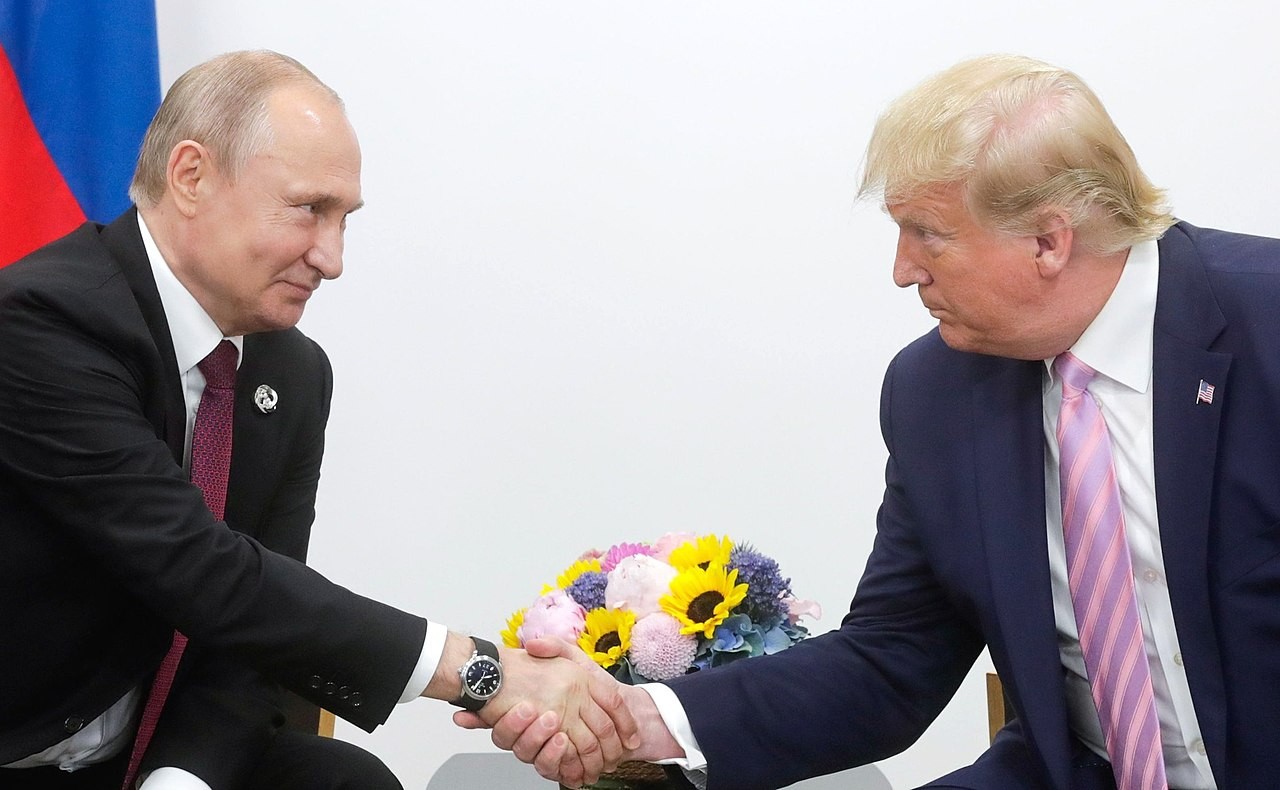 Image of President of the Russian Federation Vladimir Putin with President of the United States of America Donald Trump in 2019. (Wikimedia Commons)