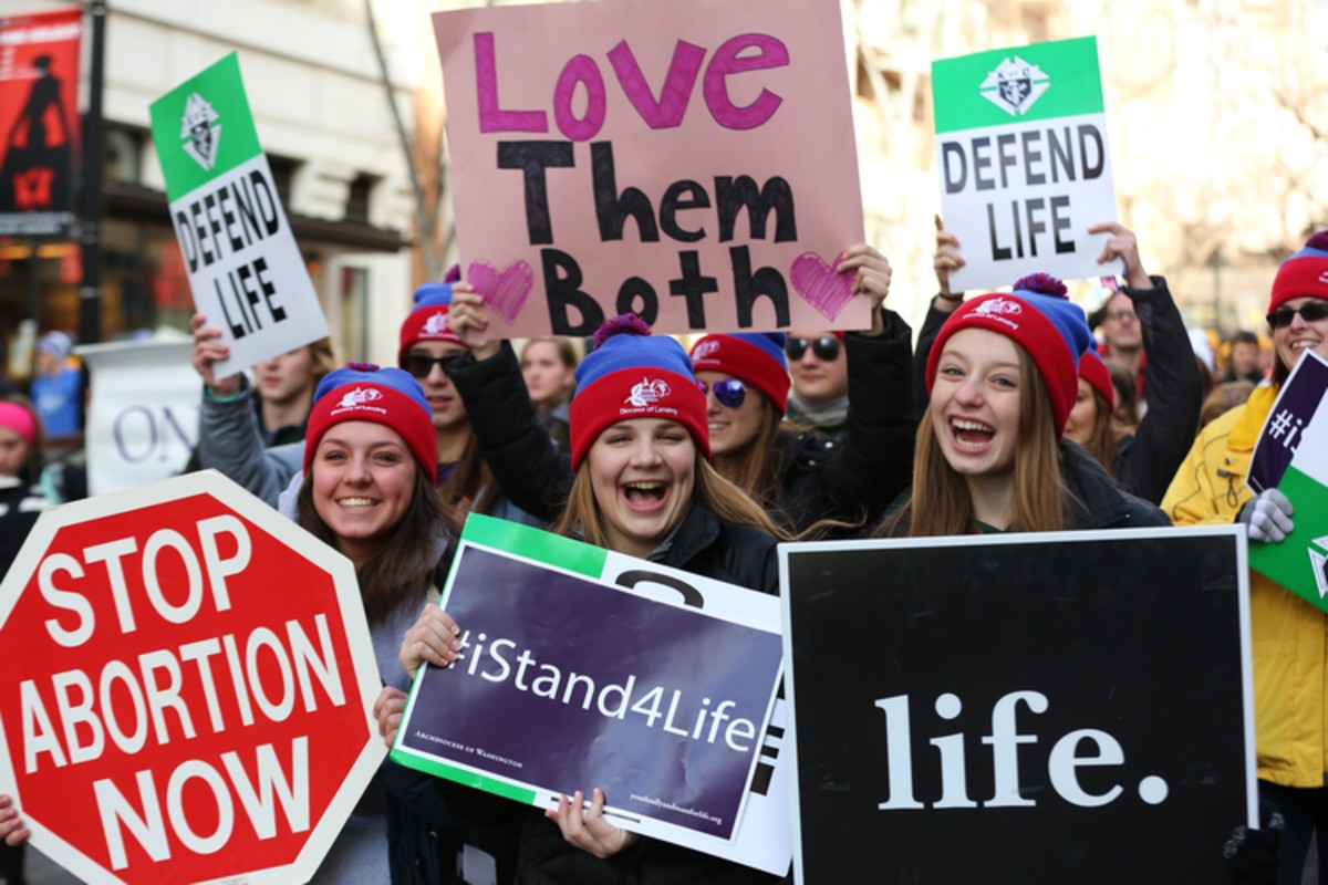 Image of Pro-Life demonstration in Washington in 2018 (Wikimedia Commons) 