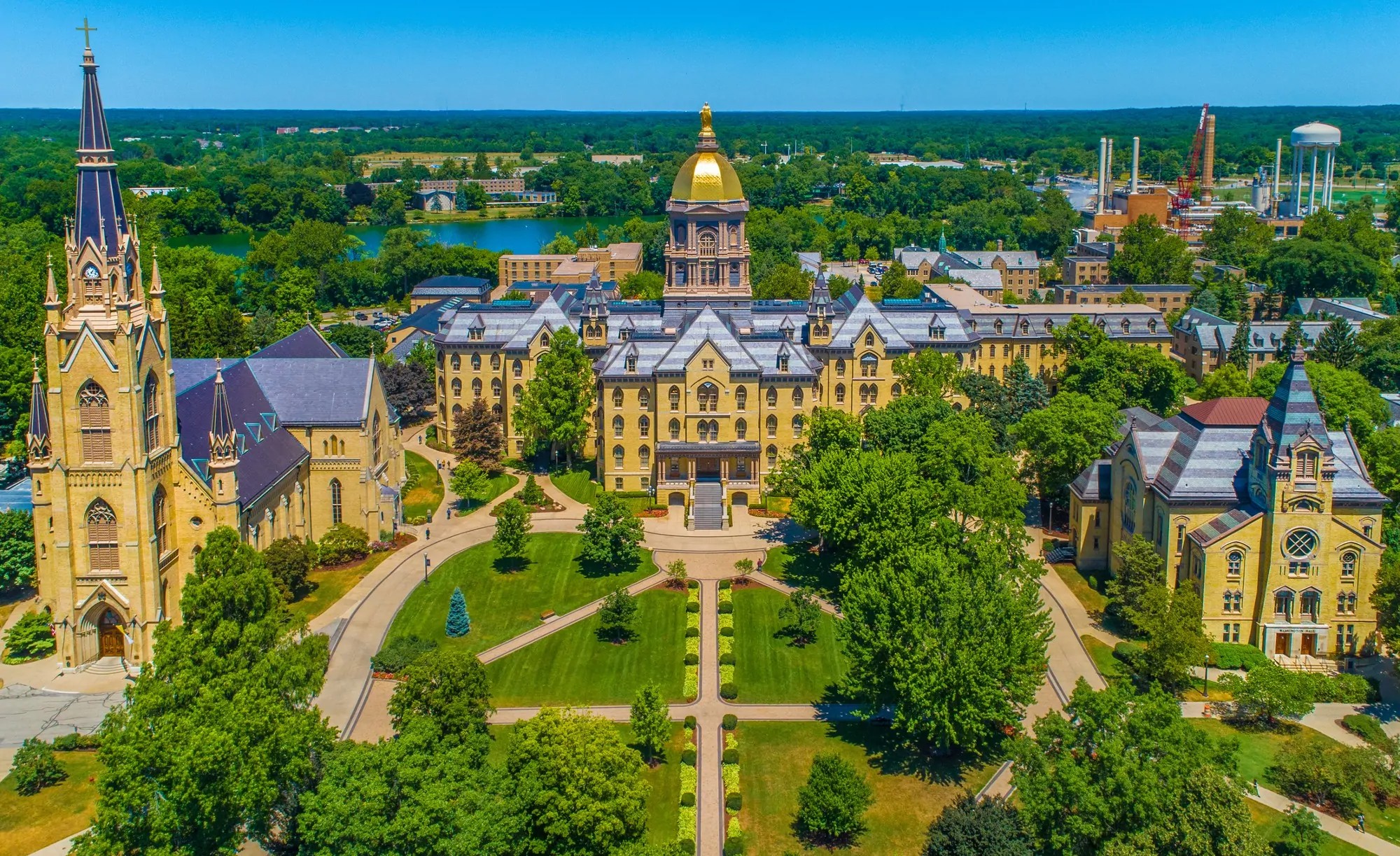 Image of The University of Notre Dame is a private Catholic research university located in Notre Dame, Indiana, founded in 1842.