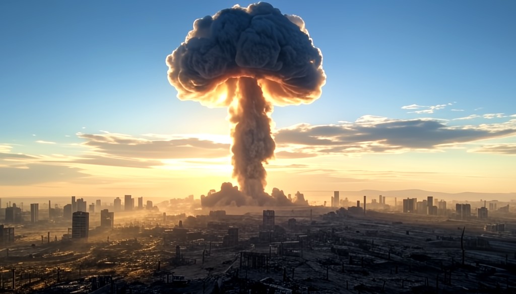 Image of The growing nuclear threat poses a dangerous challenge to global security, pushing the world closer to the risk of catastrophic conflict.