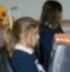 Image of FLEET FINGERS - Students at St. Andrew the Apostle School in Romeoville, Ill., practice their typing skills in preparation for the annual contest.
