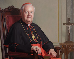 Image of Edward Cardinal Egan issued a formal statement concerning former Mayor of New York and former GOP Candidate Rudy Giuliani's reception of the Eucharist at Saint Patrick's Cathedral during the Liturgy presided over by Pope Benedict XVI  