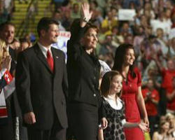 Image of The Palin's have acted as a pro-life family acts. The Governor of Alaska is a great asset to John McCain and  the kind of leader America needs.Bristol Palin acknowledges that she is five months pregnant and unmarried. She and the father of this child have properly exercised their freedom of choice, and they have done so  morally. They have chosen life.Her family stands with her and so should America.