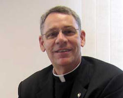 Image of Bishop Robert Finn is shown here participating in the Life Chain to end abortion. 
