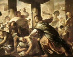 Image of Indeed, some argue that the Christian approach is to sit at the table with pro-Obama/pro-choice Catholics and try to find common ground on the “life issue.”  However, the Gospel reading from last Sunday reminds us what Christ would do to a table where those who act contrary to the faith sit.