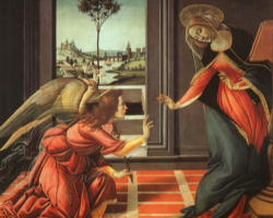 Image of What came about in bodily form in Mary, the fullness of the godhead shining through Christ in the Blessed Virgin, takes place in a similar way in every soul that has been made pure. The Lord does not come in bodily form, for ‘we no longer know Christ according to the flesh’, but He dwells in us spiritually and the father takes up His abode with Him, the Gospel tells us. In this way the child Jesus is born in each of us. (Gregory of Nyssa)
