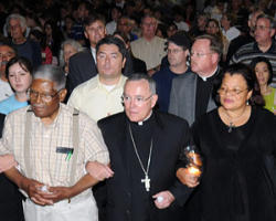 Image of Every Catholic, whether you're famous or anonymous ... has a responsibility to be faithful to what our Church believes about human life, and we believe human life is sacred and precious from the moment of conception,