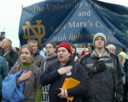 Image of The social justice issue of our day is the deliberate, legal attack on the most vulnerable members of society, the unborn. To award a Notre Dame law degree to a lawyer and politician who has used the law to deny equality to the unborn diminishes the value of the degree itself.