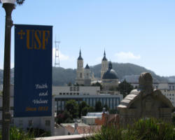 Image of USF Church Building on Campus. Catholic Colleges are an extension of the teaching mission of the Catholic Church. At the forefront of this mission is the education of the next generation of Catholic men and women for a new missionary age. It is Christ the Teacher who teaches His children in the Catholic College. As the late Servant of God John Paul II said in an address to educators in 1979 'Catholic education is above all a question of communicating Christ, of helping to form Christ in the lives of others.'