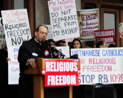 Image of The action taken by the Bishops and the faithful in Connecticut showed faith, courage and good citizenship. It is a model for the Church throughout the Nation. 
