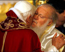 Image of Christ always gives his Church the gift of unity, but the Church must always pray and work to maintain, reinforce, and perfect the unity that Christ wills for her. This is why Jesus himself prayed at the hour of his Passion, and does not cease praying to his Father, for the unity of his disciples: 'That they may all be one. As you, Father, are in me and I am in you, may they also be one in us, . . . so that the world may know that you have sent me.' The desire to recover the unity of all Christians is a gift of Christ and a call of the Holy Spirit.