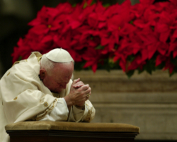 Image of Joh Paul II lived this mission until his final passing to the Father. His living faith was displayed to the whole world, confirming the great truth of the Gospel which he both proclaimed and incarnated in a life of conformity to Jesus Christ.