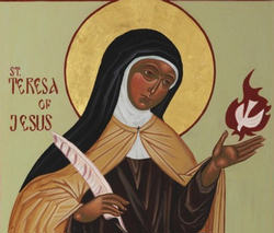 Image of St. Teresa was canonized in 1622, a scant forty-five years after her death. Pope Paul VI, on September 27, 1970, officially declared the Carmelite nun to be the first woman Doctor of the Church. (Teresa of Avila, by Gian Lorenzo Bernini 1598-1680)