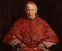 Image of (A Photo of John Henry Cardinal Newman) 'Newman foresaw a point where the weakness of non Catholic Christian traditions, under the assaults of rationalism and unbelief, would signal the moment had arrived for plans to allow bodies of such Christians to enter into communion with the Catholic Church'.