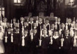 Image of Pope Benedict XVI (first row, sixth from left) has said this of his first Communion day in 1936: 