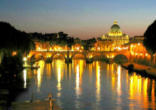 Image of Tiber River at Dusk.