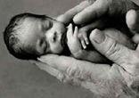Image of The sacred light of human life begins at the moment of conception, created in the image and likeness of God, and is nourished by the father and mother, whose love will guide the child toward becoming a fruitful member of the body of Christ and the divine family.