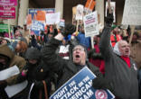 Image of Michigan Union protesters