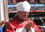 Image of Cardinal Mahony will be traveling to Rome to elect the new pope. 