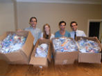 Image of Bowery Mission volunteers, Peter Fitton, Jill Gadwood, John Paul Micallef, Jim Gadwood.