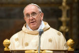 Image of Pope Francis has directed the faithful to avoid hypocrisy and to minister to the poor. 
