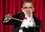 Image of Obama is a master of misdirection, the secret of any good deception. 