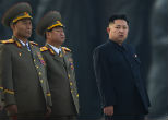 Image of Kim Jong Un looks displeased. 