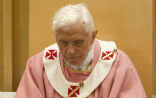 Image of Pope Emeritus Benedict looked weary at Christmas of last year. Insiders say he has deteriorated dramatically from this time. 