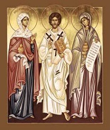 Image of Jesus with Martha and Mary