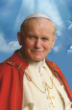 Image of Pope John Paul II will soon be declared a saint if Francis approves.