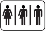 Image of What is that in the middle and why is it suddenly okay? How did we ever exist as a society without three restrooms?