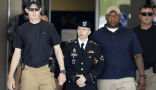 Image of Manning is on his way to a long sentence at Leavenworth military prison. 
