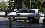 Image of UN officials spent several days in Damascus collecting evidence.