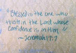 Image of Blessed is the one who trust in the Lord.