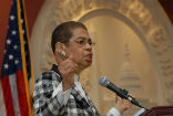 Image of Eleanor Norton Holmes exchanged tough words with Obama during a meeting yesterday revealing cracks within his own party. Democrats are growing weary of Obama's 