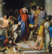 Image of Christ chased the moneylenders from the Temple. Does Pope Francis threaten the same?