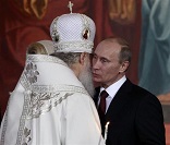 Image of Patriarch Kirill of Russia and Vladimir Putin