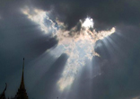 Image of 'And then they will see the Son of Man coming in the clouds with great power and glory.'  Mark Ch. 13 verse 26