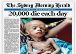 Image of Starving children die every day around the world.
