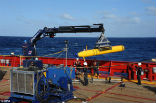Image of The Bluefin 21 submersible will scan the seafloor for any signs of wreckage. Each mission will take about 24 hours to complete and another day will be needed to prepare Bluefin for a second mission. The search could take weeks. 