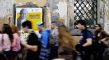 Image of Pilgrims are packing into Rome, creating a logistical and safety problem for city officials. 