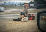 Image of 51-year-old Marlene Pinnock is suing the California Highway Patrol after she was brutally assaulted by a patrolman on July 1.