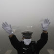 Image of Smog in China, a nation which produces more than 10 billion tons of greenhouse gas, more than that of the U.S. and Europe combined.
